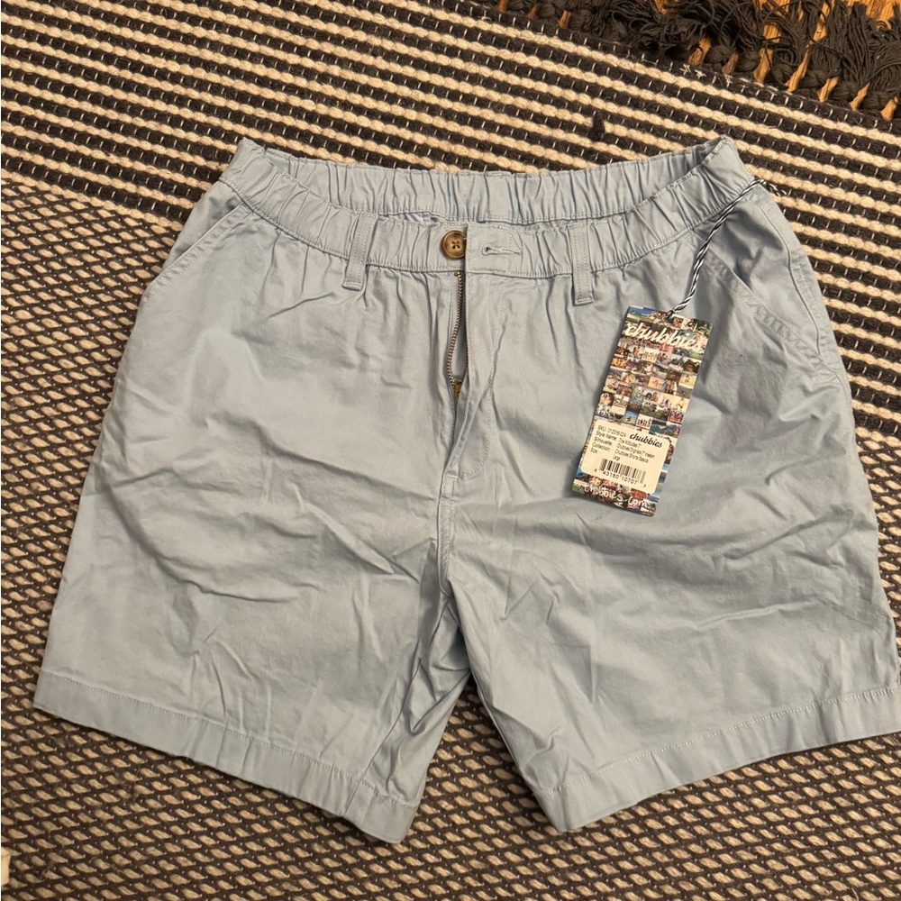 NWT Chubbies The Altitude Light Blue Shorts Size Large 7” Inseam